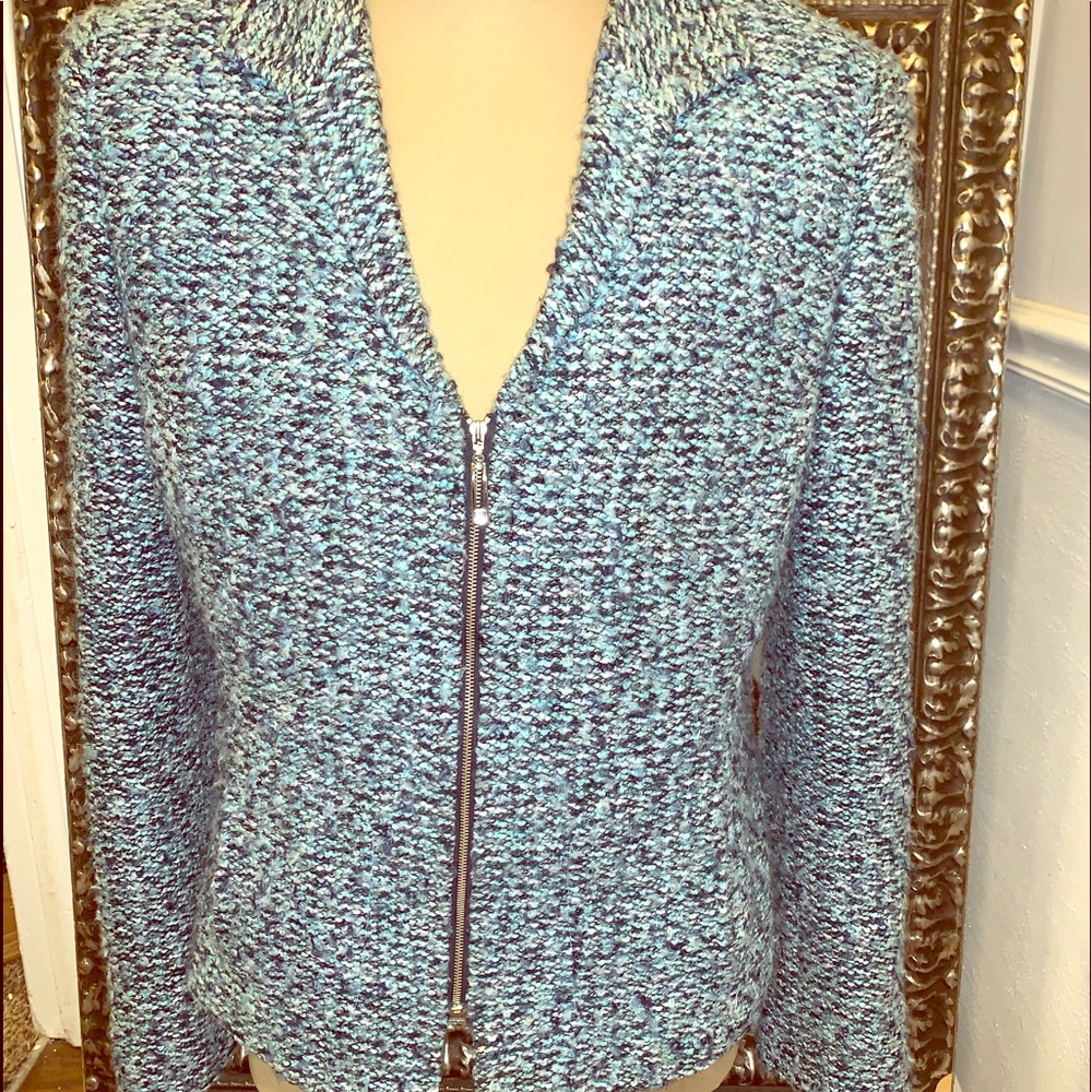 MultiBlue Hued Sag Harbor Dress Jacket